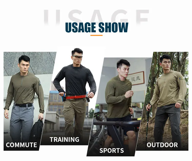 Emersongear Blue Label Hunter Sonnenschutz-T-Shirt, langärmeliges Poloshirt, tägliches Oberteil, T-Shirt, Fitness, ergonomisch, elastisch, UPF100+ – Detail 8
