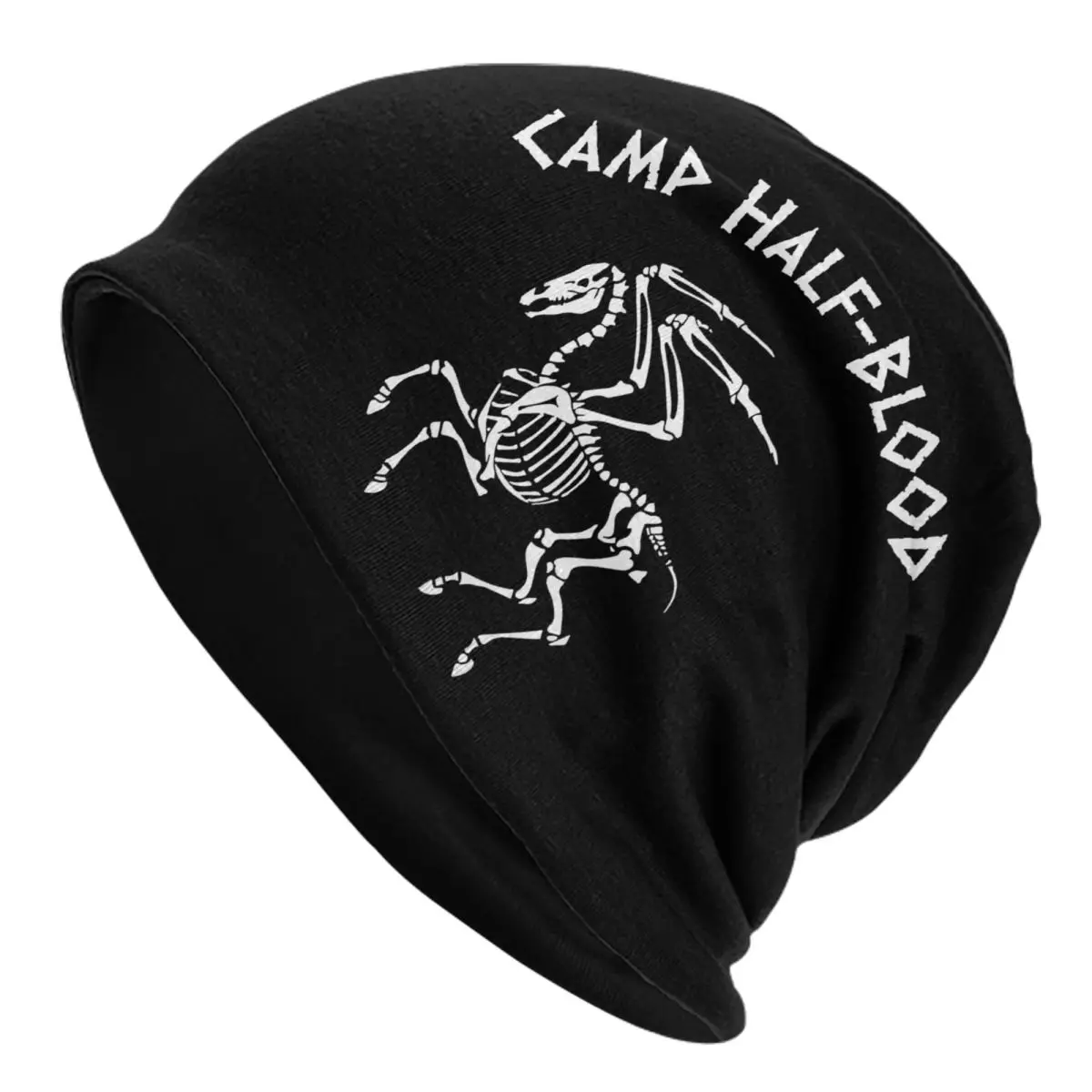 Percy Jackson Camp Half-Blood Skeleton Pegasus Logo Caps Vintage Men Women Skullies Beanies Hat Spring Warm Dual-use Bonnet