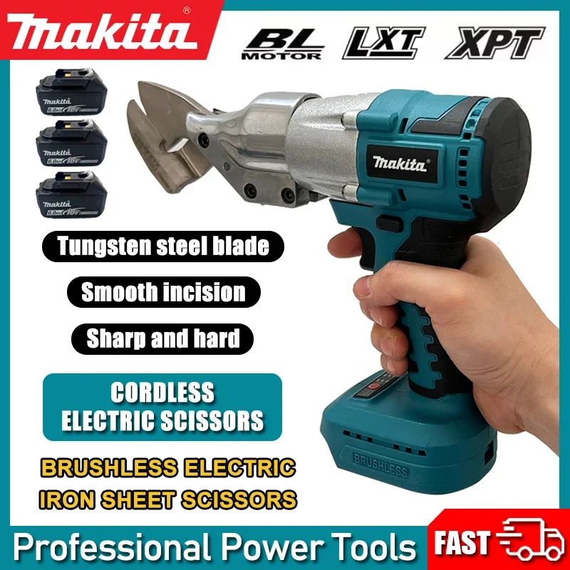 

Makita Brushless Electric Scissors Rechargeable Cordless Iron Sheet Scissors Cutting Tools Metal Sheet Shear 20V Battery