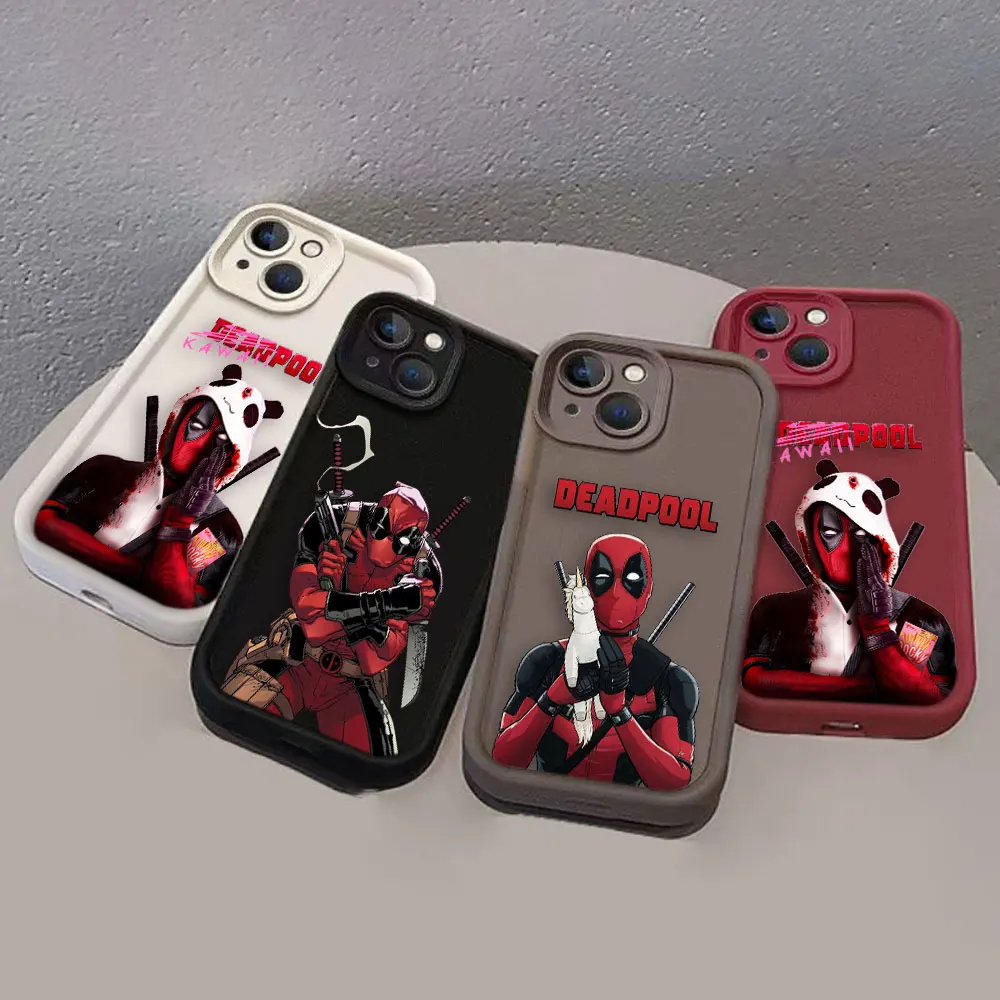 

Marvel Deadpool Cover Phone Case For Xiaomi Redmi Note 13 12 12s 11 11s 10 9 9s 8 A3 A2 A1 Color TPU Case Funda Shell Capa