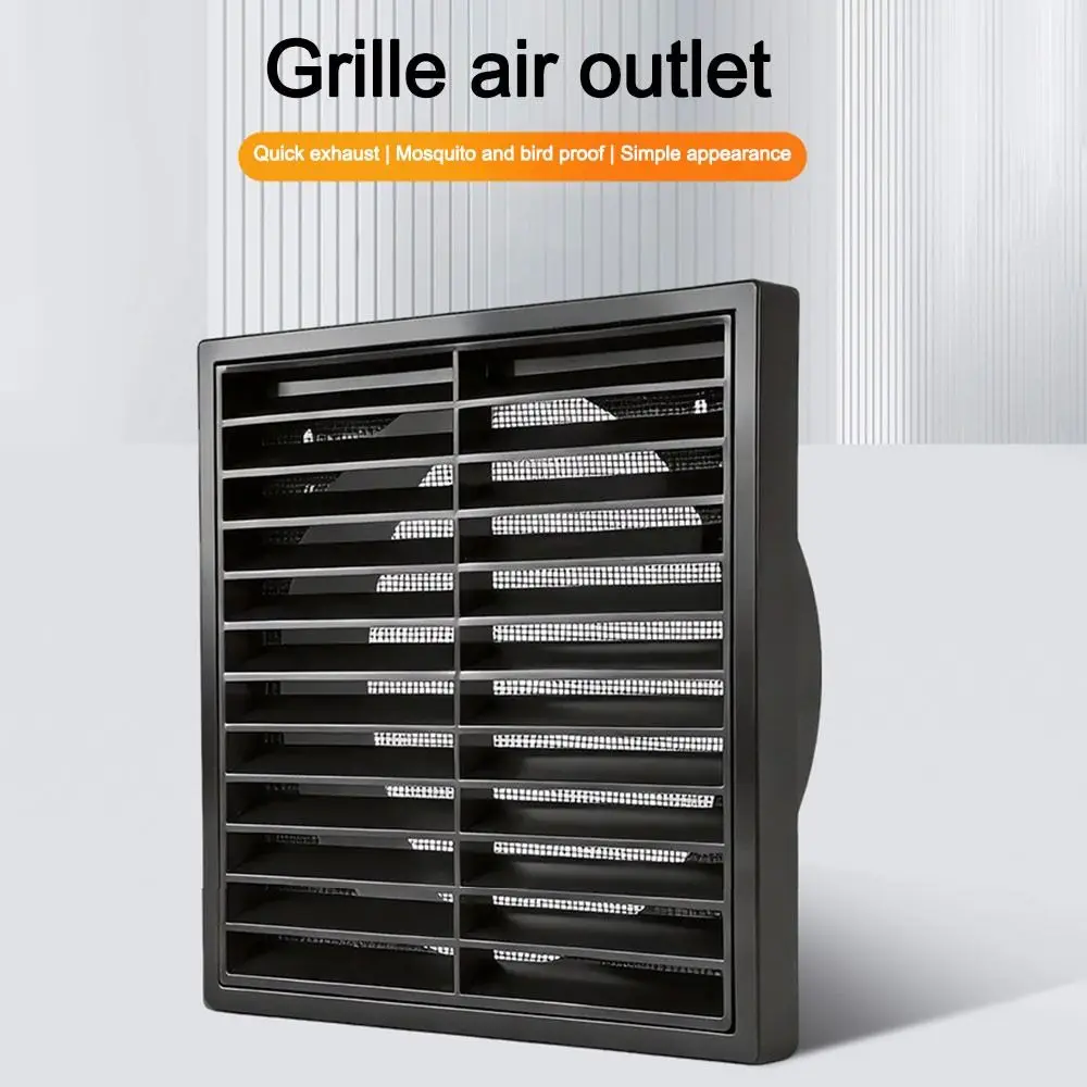 Durable 4/5/6/8In Air Vent Grille Cover Fiber Mesh Square Ventilation Grille Ceiling Vent Ventilation Accessories
