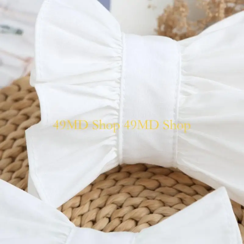 49MD 2PCS الأكمام الدانتيل التطريز لوليتاس أكمام وهمية ملحق أنيقة أنيقة أنيقة