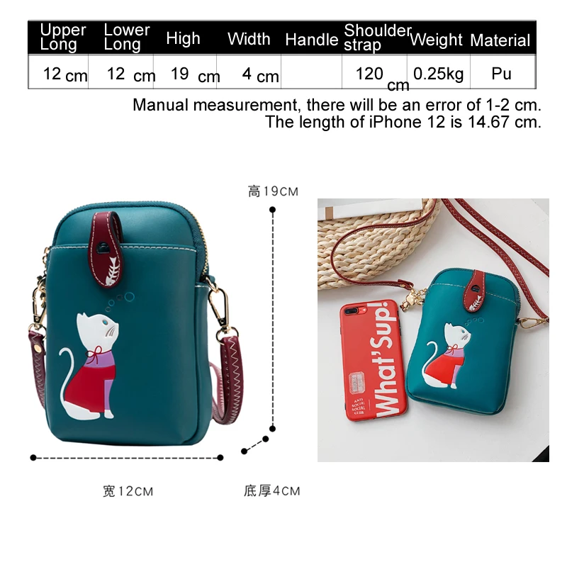 Bolsa feminina para celular crossbody cat, bolsa de ombro feminina, tendência de designer de moda feminina, nova tendência, 2023, 2022