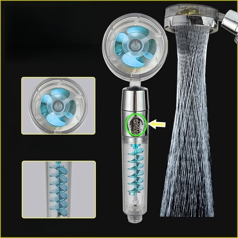 

Умный душ с цветочной головкой, экономия воды под высоким давлением, одна клавиша, массаж воды, потолочная насадка для душа, аксессуары для ванной комнаты