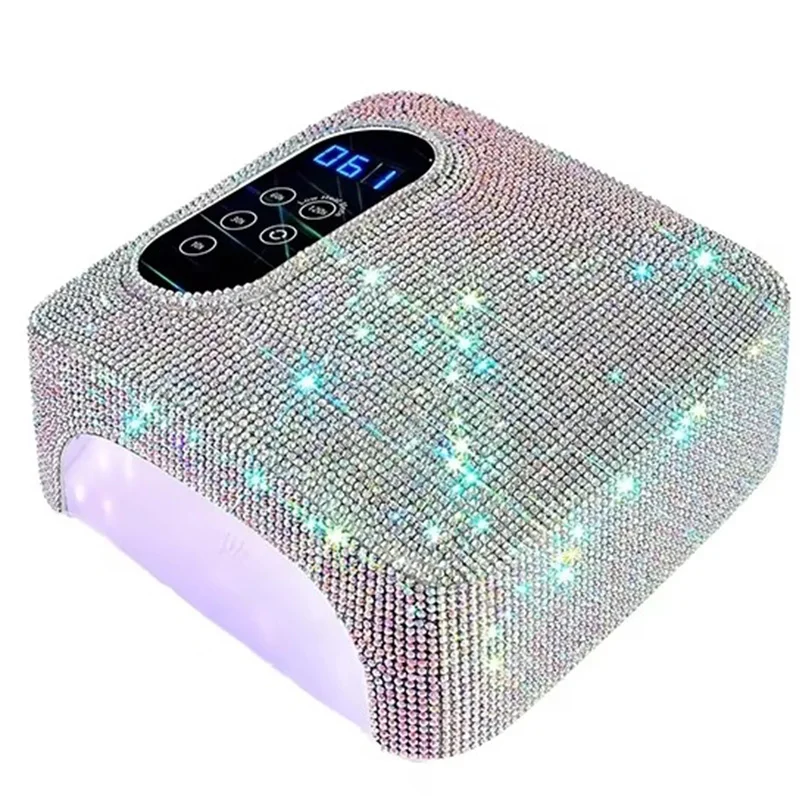 Shiny Diamond 72W Rechargeable Nail Lamp Cordless Gel Dryer Manicure Machine LED Light for Nails Wireless Nail UV LED Lamp