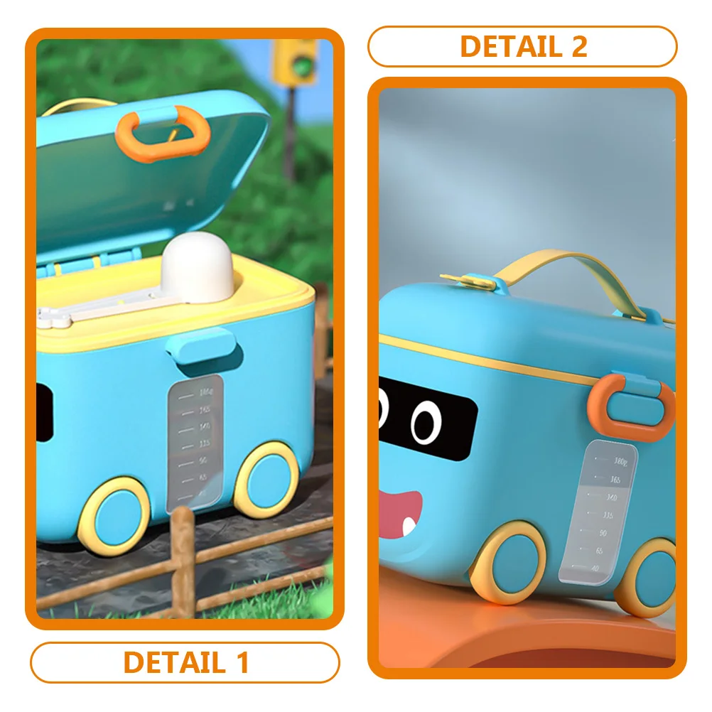

Portable Milk Powder Dispenser Container Leak-Proof Baby Formula Storage Box Travel Food Container For Powder Snacks Candy