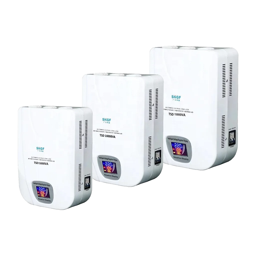 220V Single Phase Voltage Regulator Stabilizer 5000W To 10000W Power Stabilizers AC Current Type