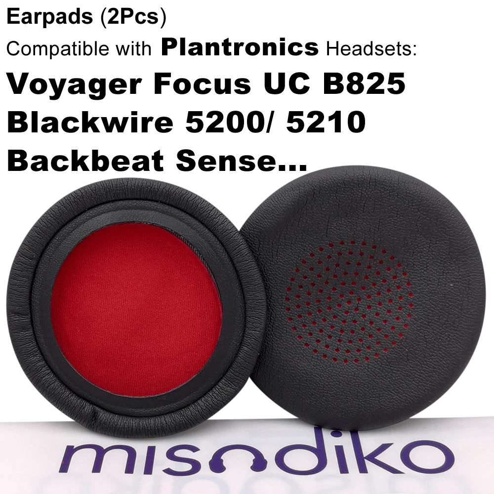 misodiko Ear Pads Replacement for Plantronics Voyager Focus UC B825, Blackwire 5220/ 5210, Backbeat Sense Headset