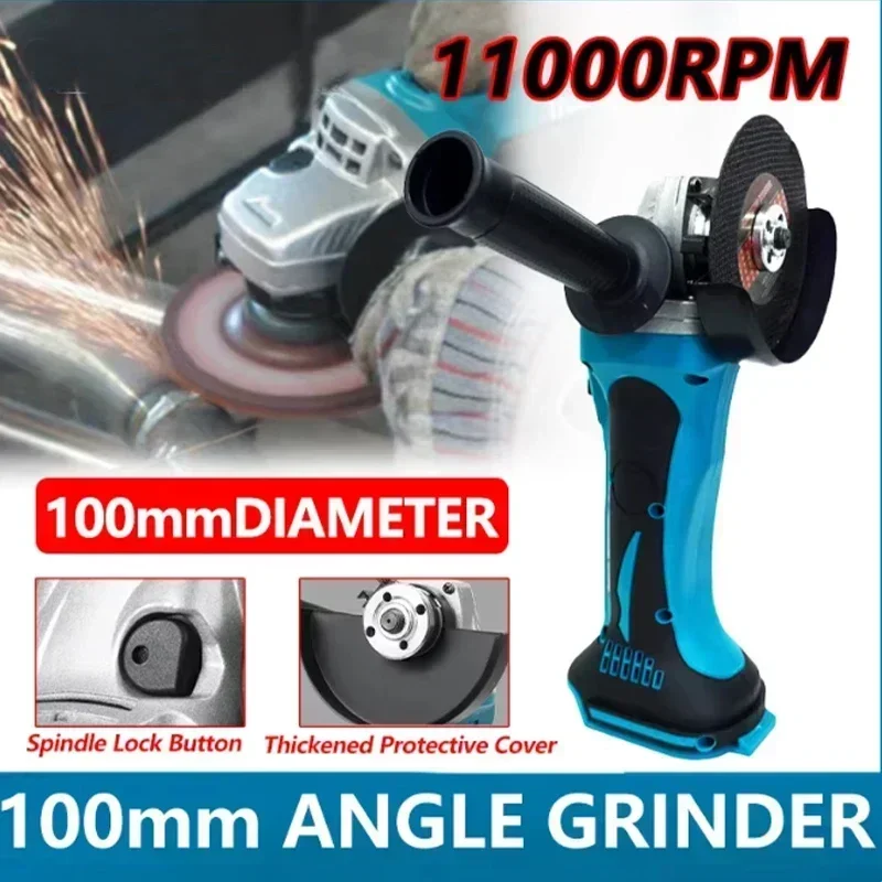 

DGA402 100mm Diameter Thickened Shield Rotation Speed 11000 Sliding Switch Cutting Power Tools HomeDIYFor Makita 18v Battery