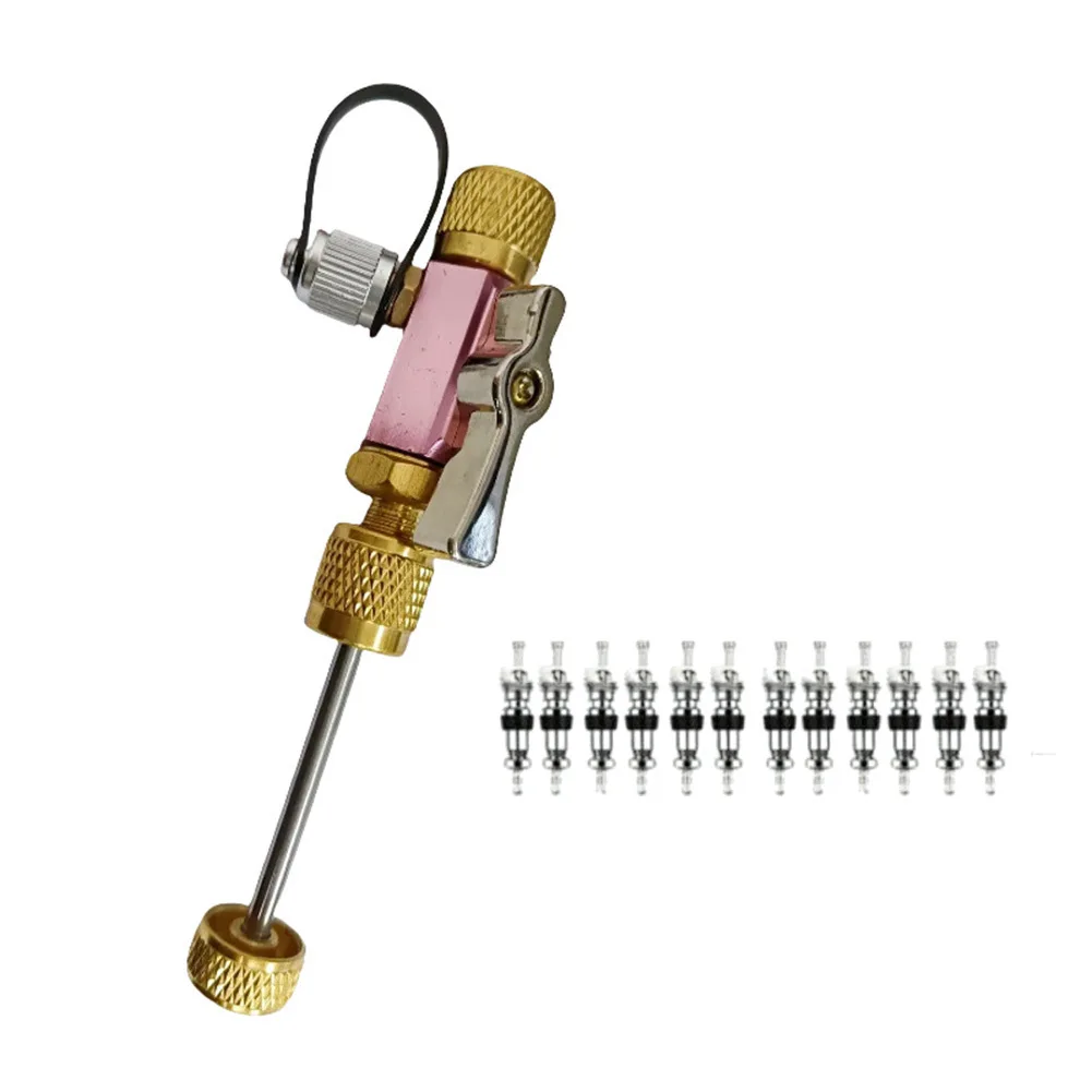 Valve Core Removal Tool for 5/16-inch HVAC Systems Enables 20 Vacuum Levels with Double O Ring Ball Valve Seal