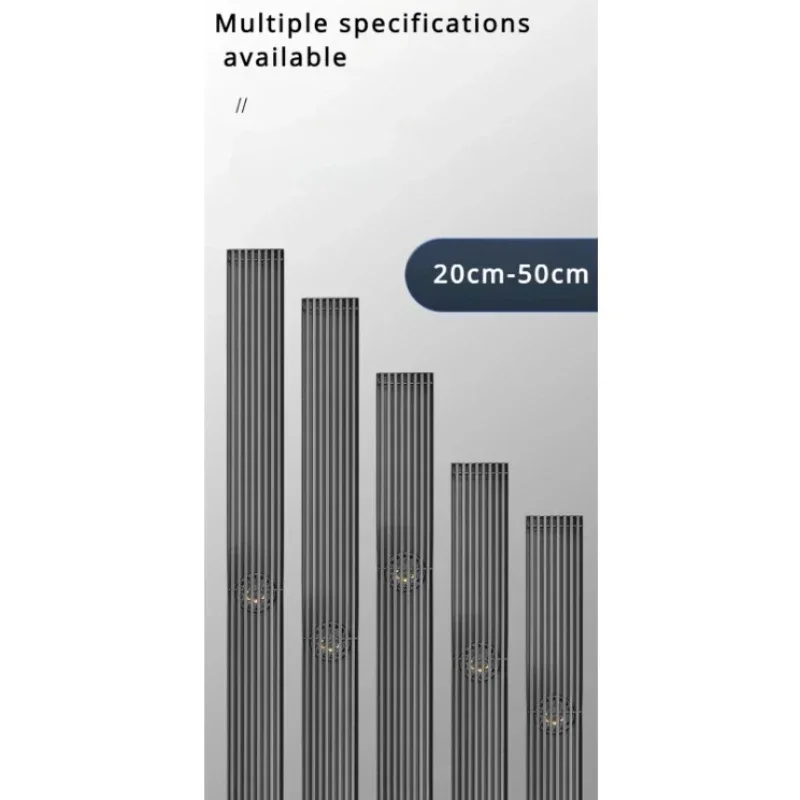 Long 304 Stainless Steel Anti-odor All Copper Core Bathroom Rectangular Large Capacity Shower Drain Gang Shower Accessories