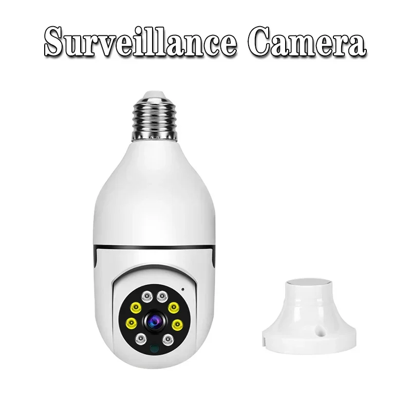 New Smart Bulb Surveillance Camera Full Color Night Vision Automatic Human Tracking Wifi Camera Home Security Monitor Camera