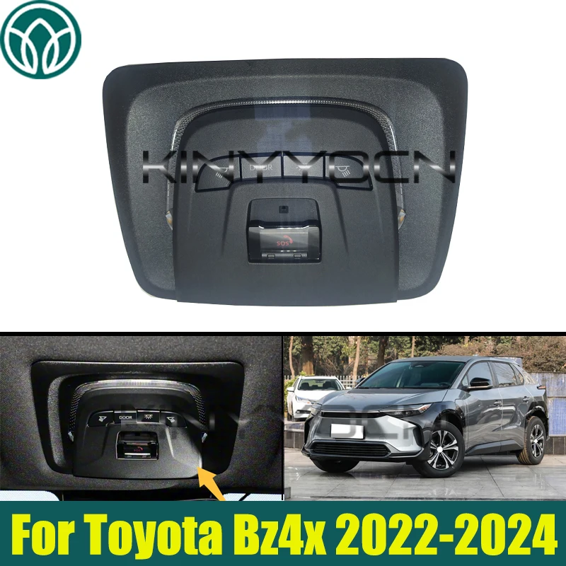 Car Overhead Console Reading Lights Wthout Sunroof Switch For Toyota Bz4x 2022-2024 Sunroof Over Head Dome Light