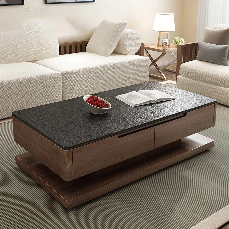 

!@Factory Directly Sale Modern Luxury Coffee Table Living Room Furniture Sets Wooden Coffee Tables With Drawer Tea Table Set
