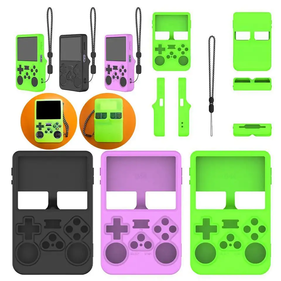 Funda De Silicona Para ANBERNIC R36S: Protección Suave Y Antigolpes Que No Estropea El Estilo