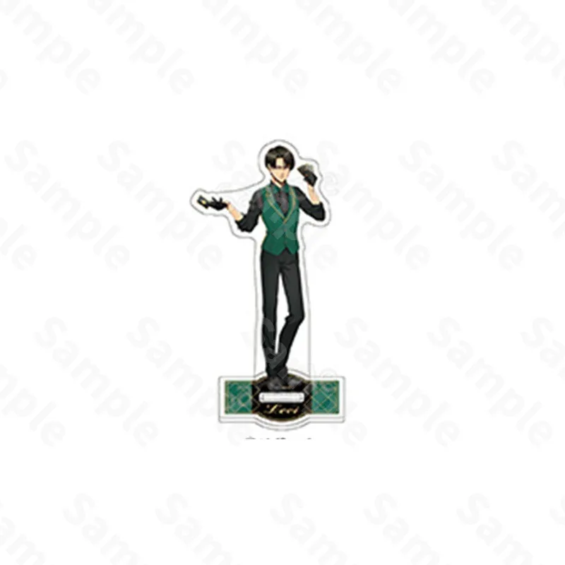 41 stijlen Aanval gigantische Poker Levi Acryl Stand Eren Acryl Bureau Ornamenten Anime Hange Figuur Cosplay Speelgoed Erwin Stand Platen
