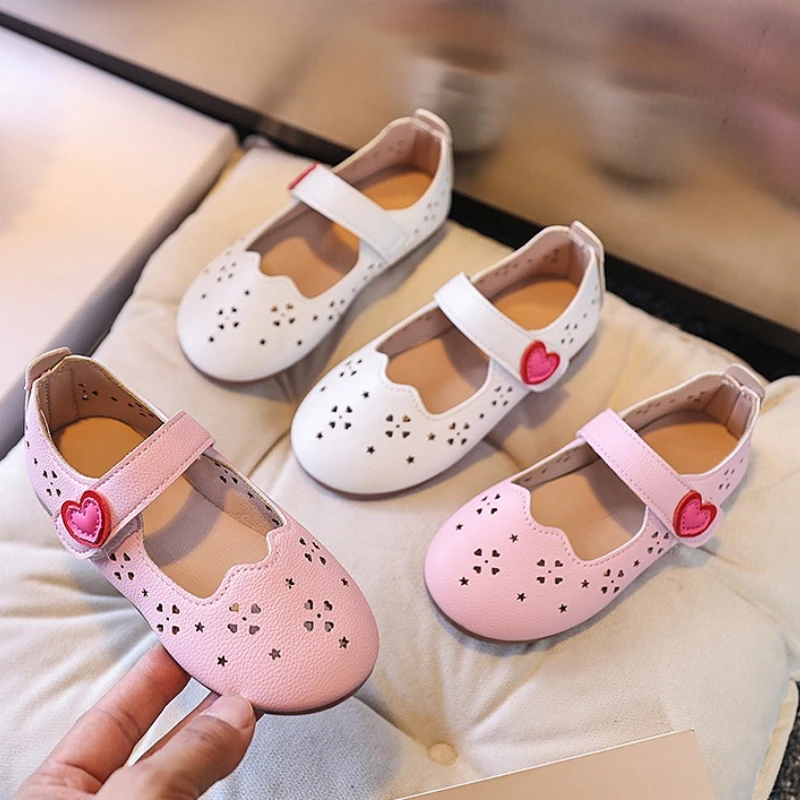 Child PrincessShoe2026Four Seasons New Korean EditionChild Soft SoledShoeFashionGirl Anti Slip Breath Student Casual LeatherShoe