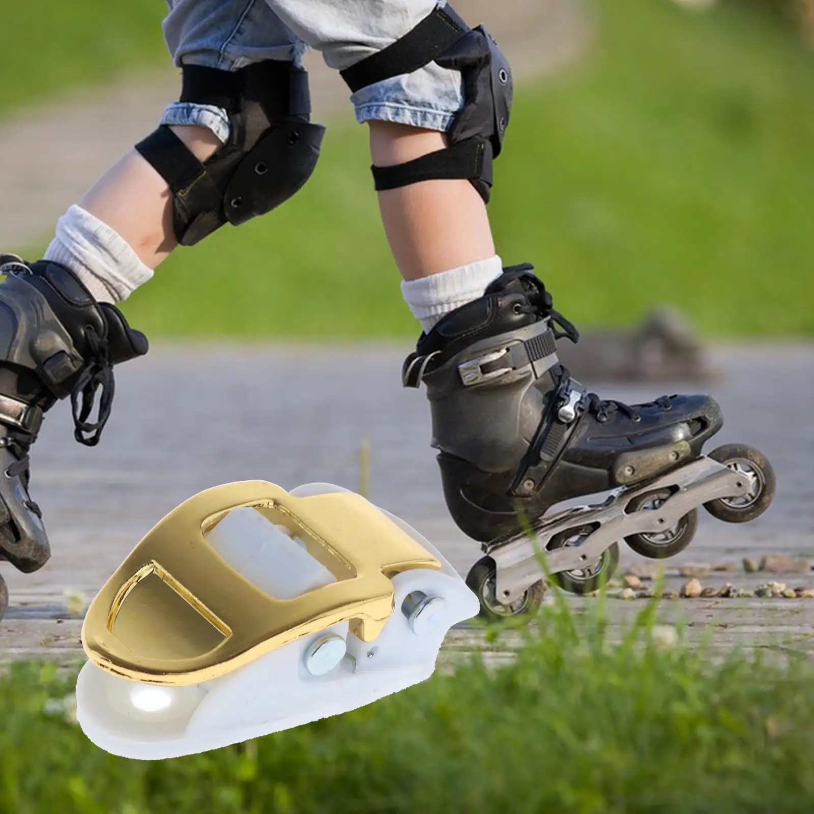 Hebilla de montura para patín de ruedas en línea, accesorios para patines de hielo y esquí, 5 unidades