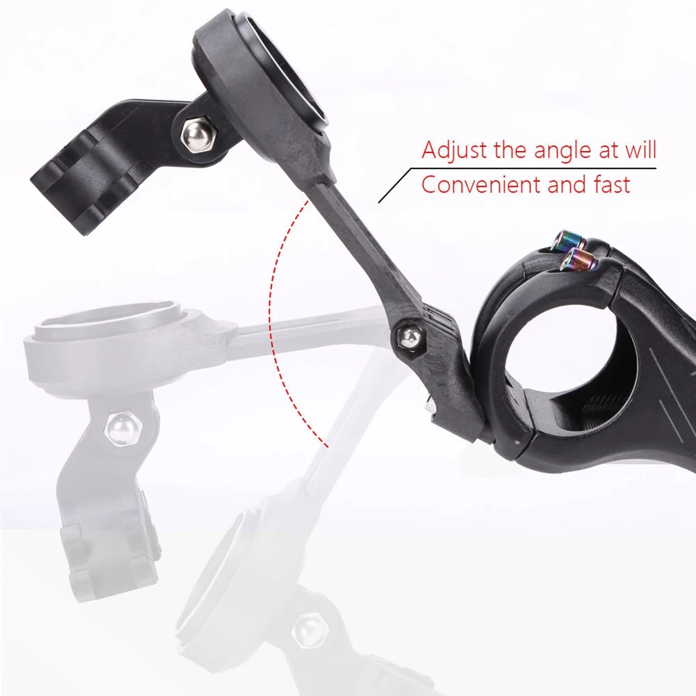 ผู้ถือคอมพิวเตอร์จักรยานคาร์บอนไฟเบอร์จักรยานHandlebar MountสําหรับGarmin Bryton Mount BracketปรับจักรยานLight Mount