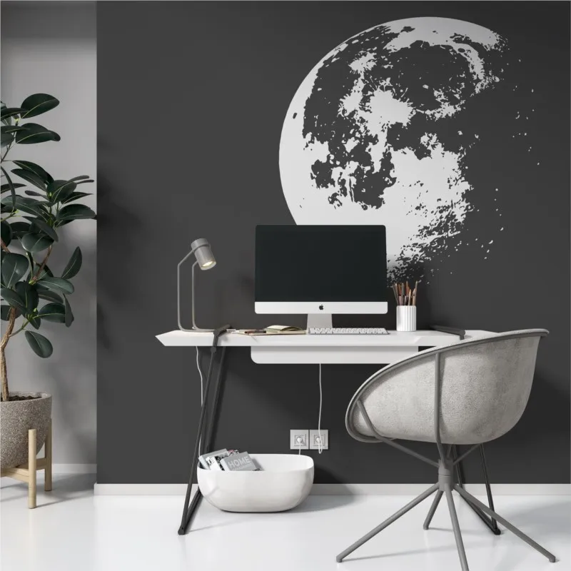 

Moon in Space Wall Art Decal Children's Room Decoration Moon wall sticker Wall Decal for Nursery, Dt26