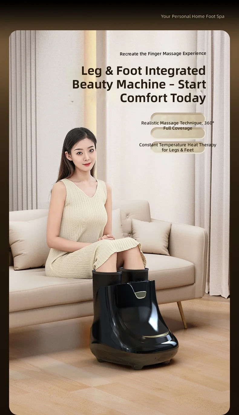 Foot Massager, Automatic Leg Massage Machine, Foot and Leg Shiatsu, Home Use, Multi-Function, 3D Kneading, Foot Sole Relaxation