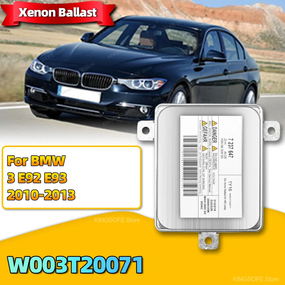 

Модуль блока HID 63127250624 7237647 Ксеноновый балласт фар W003T20071 Управление для BMW 3 E92 E93 2010 2011 2012 2013