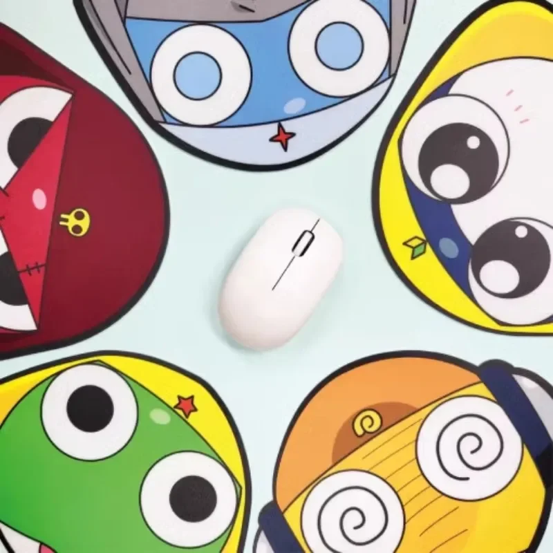 In Stock Kawaii Keroro Gunsou Big Face Frog Mouse Pad Computer Notebook Game Office Creative Anti-slip Wrist Pad