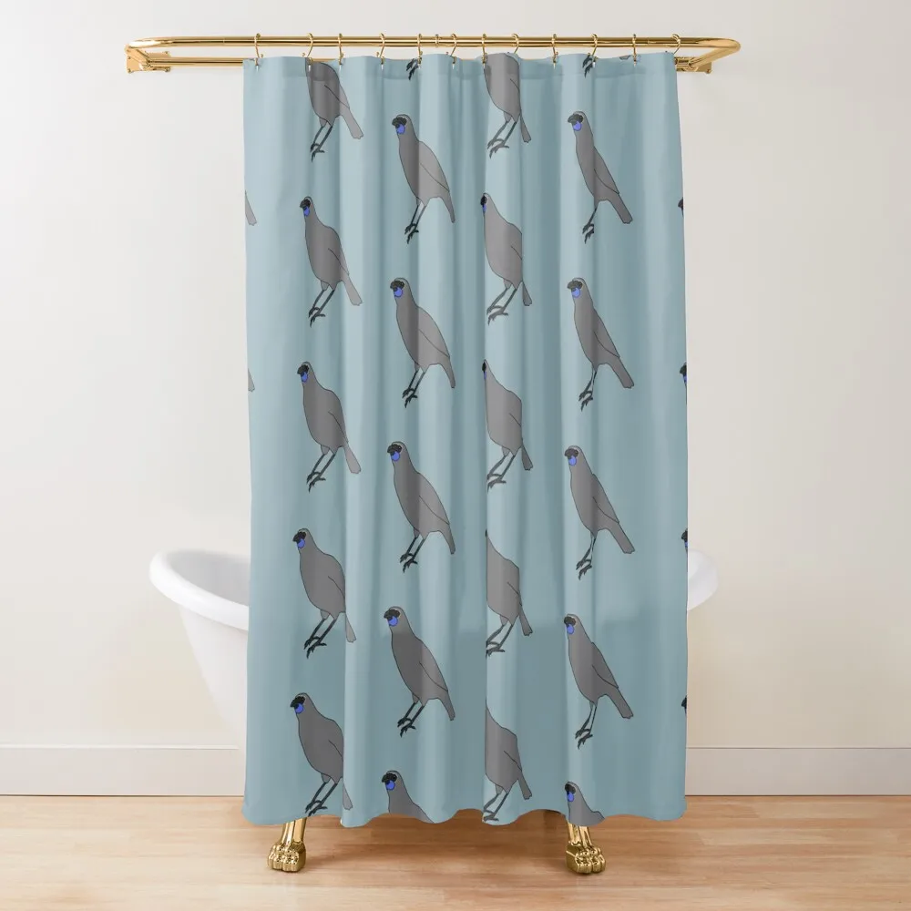

Kōkako Bird Shower Curtain In The Bathroom Toilet Accessories Bathroom For Shower Bathroom For Shower Curtain