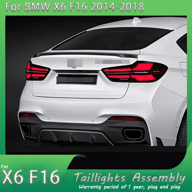 

Задний фонарь для BMW X6 F16 X5 F15 2014-2019, комплект задних фонарей с динамическим указателем поворота, светодиодный задний фонарь, аксессуар для автомобиля.