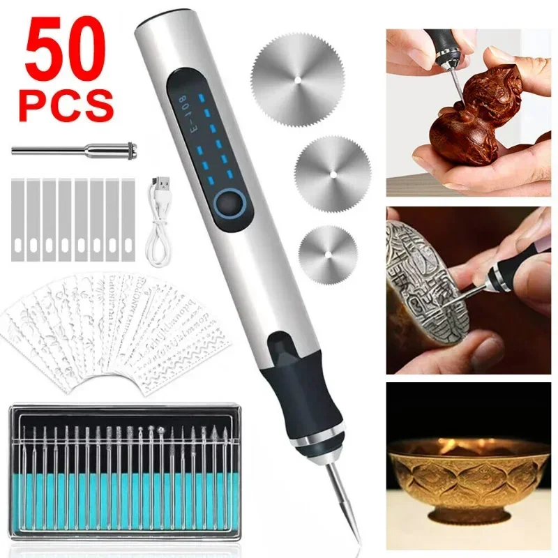 Portable Electric Engraving Pen Etching Craft Tools Machine For Glass Metal Wood