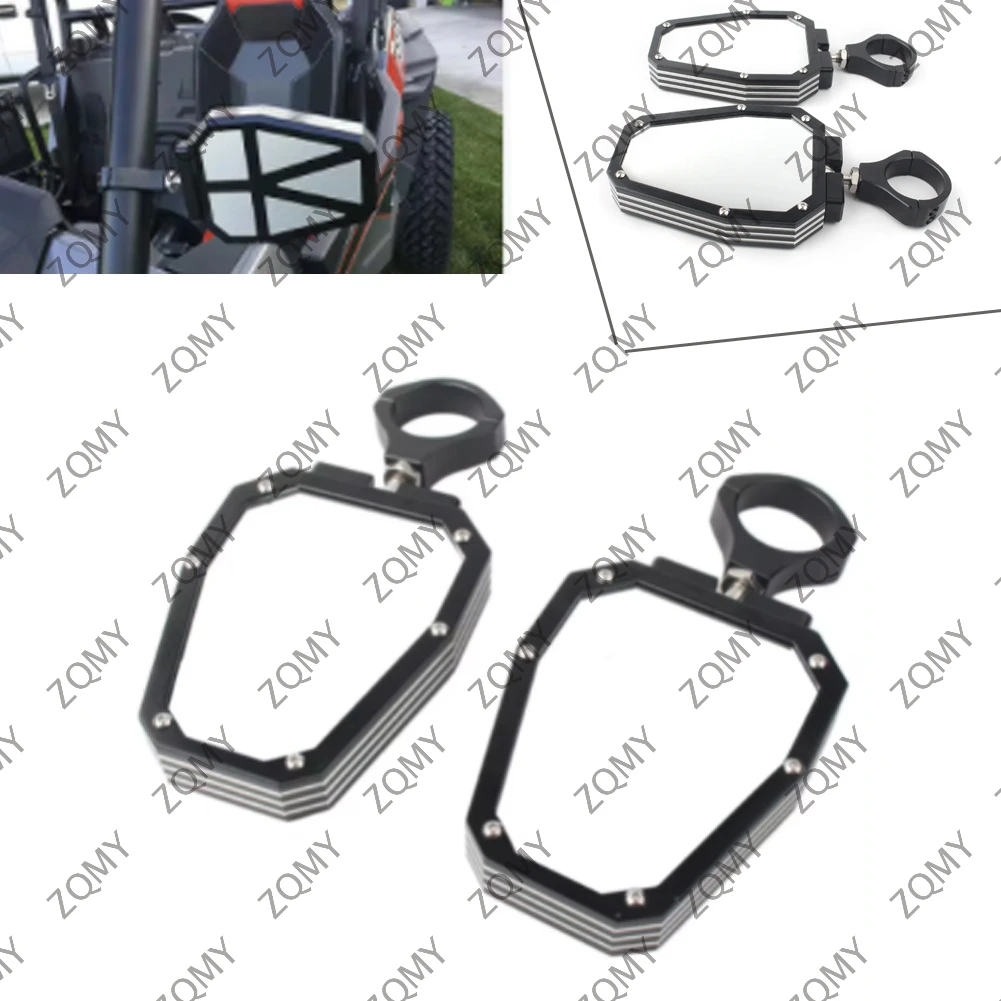 2pcs UTV Offroad Reaview Side Mirrors Rear View Mirror 1.75