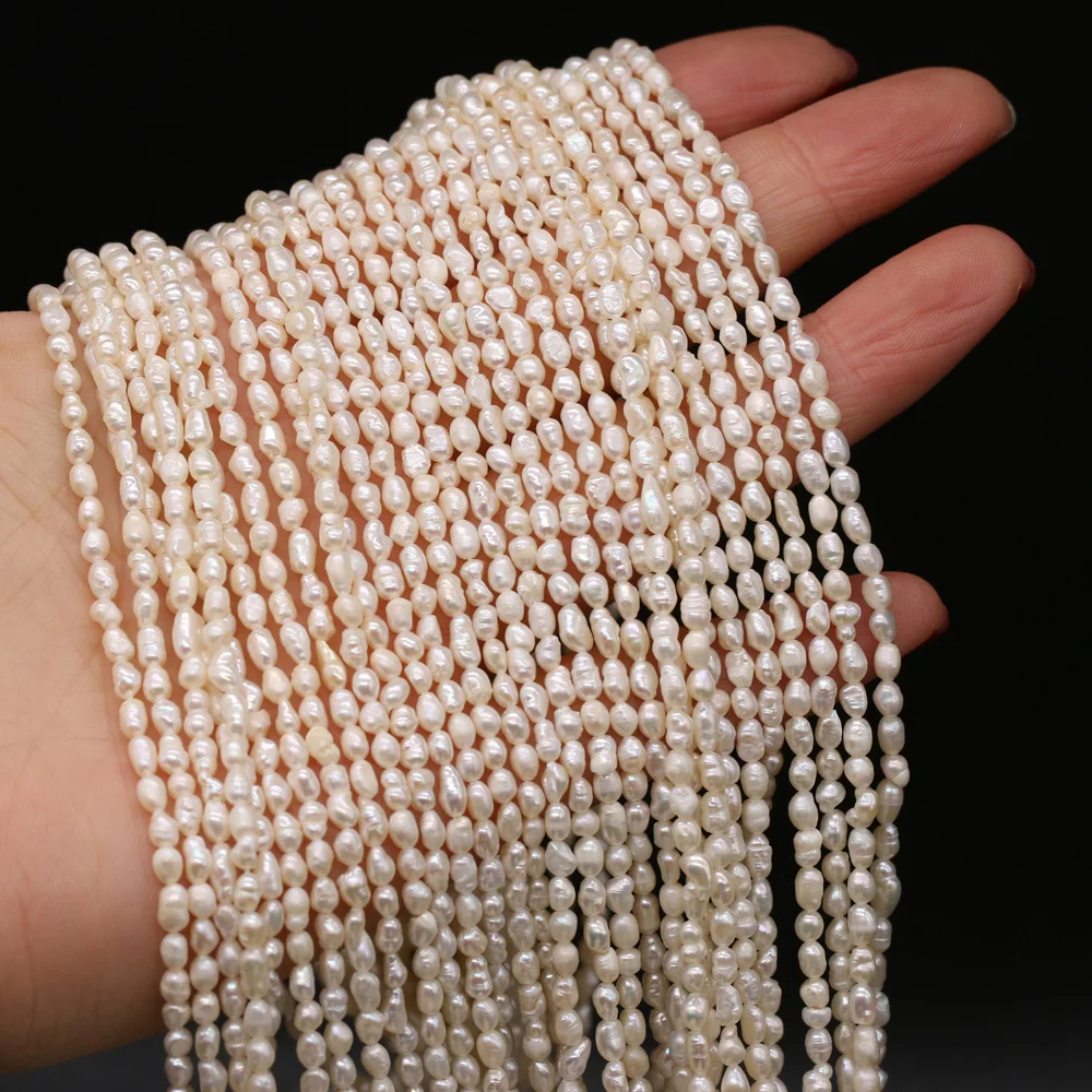 

Natural Zhuji Freshwater Pearl Beads Grade A Loose Rice Mother Pearl Bead for Jewelry Making Diy Necklace Bracelet Accessoires