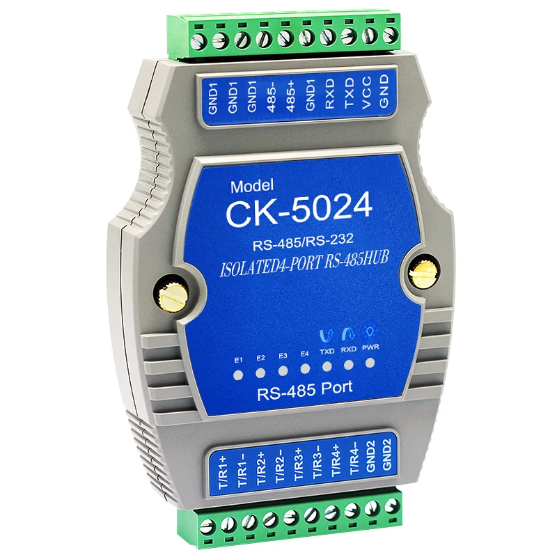 CK-5024 4 interfaces 232 to 485 converter bidirectional lightning protection industrial grade isolated communication module