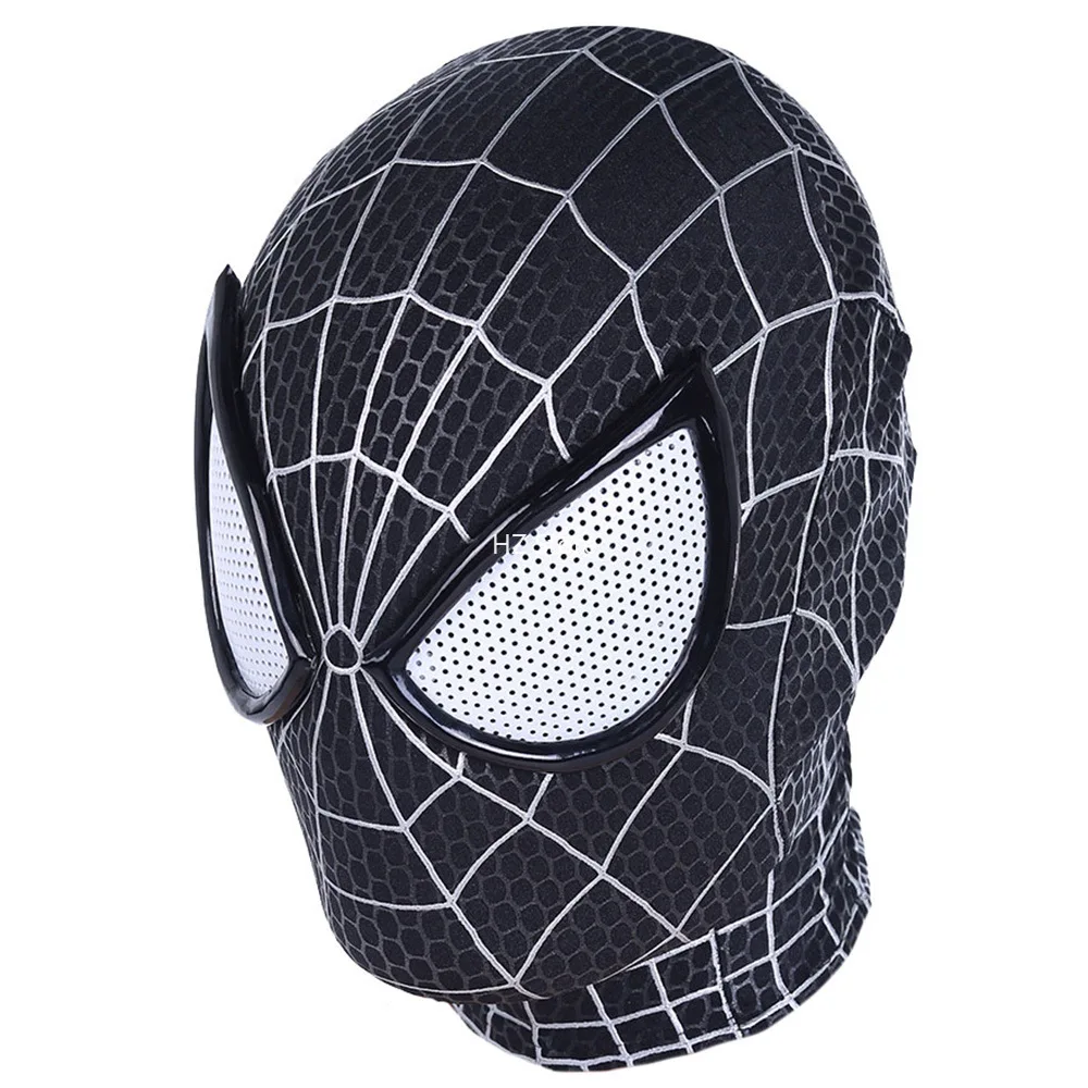 

Marvel Superhero Black Sam Raimi Mask Spiderman Masks Halloween Cosplay Headgear Adult/Child Birthday Gift (One Size Fits All)