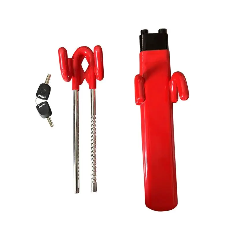Adjustable U Shape Car Steering Wheel Lock Portable Anti-Theft Vehicle Lock Auto Accessories