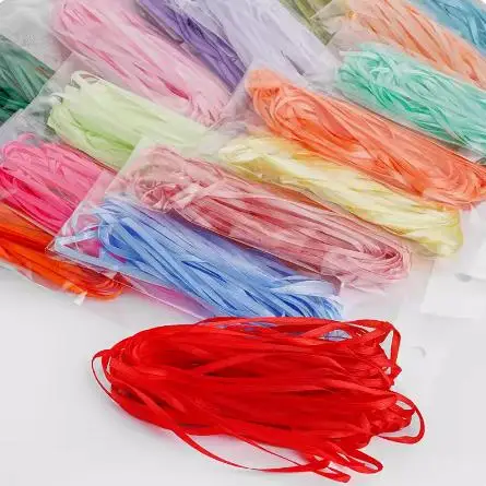 10meters/lot 3mm Satin silk ribbon manual DIY Handmade, small decorations, wedding cake box packaging box gift box  party gifts