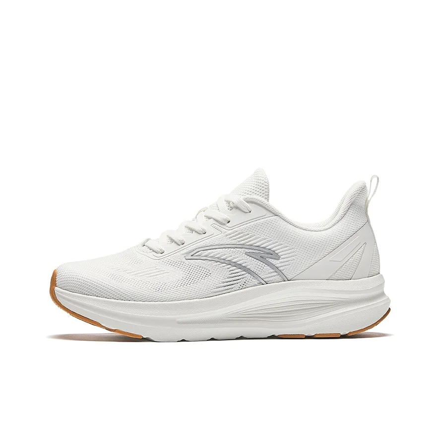 Anta Running Collection Slip Resistant Abrasion Resistant Low top Running Shoes Women's White Silver 122435505R-3
