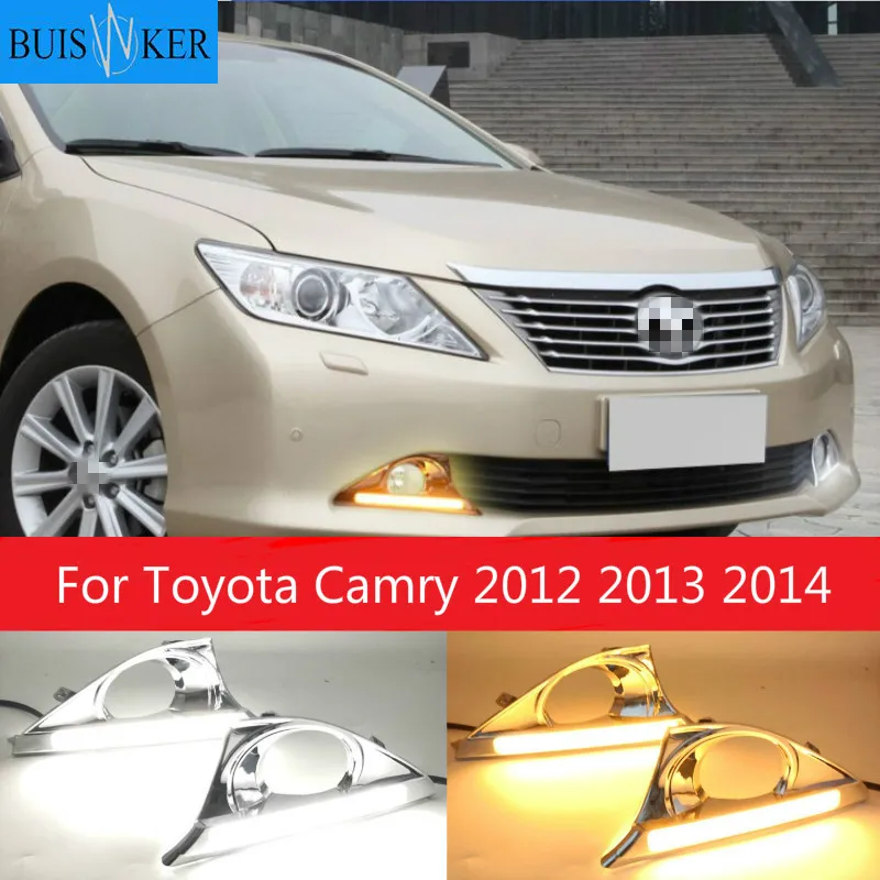 

Led Drl For Toyota Camry 2012 2013 2014 drl Daytime Running Light Front Bumper Driving Fog Lamp Daylight Headlight Accessories