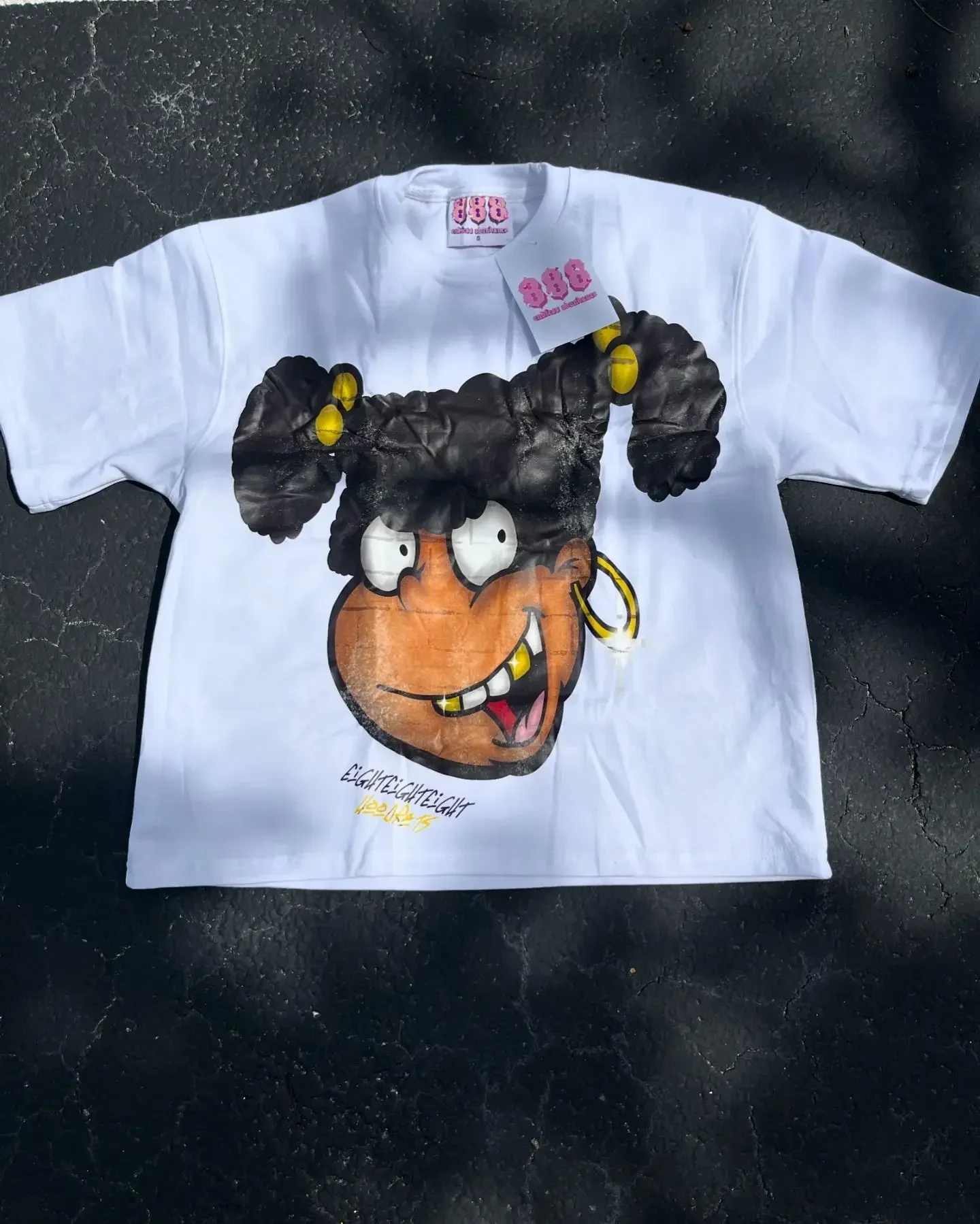 Y 2K Nieuw Bedrukt Katoen T-Shirt Zomer Extra Groot Cartoon Patroon Korte Mouwen Heren Street Retro Harajuku Losse Top En Korte Broek