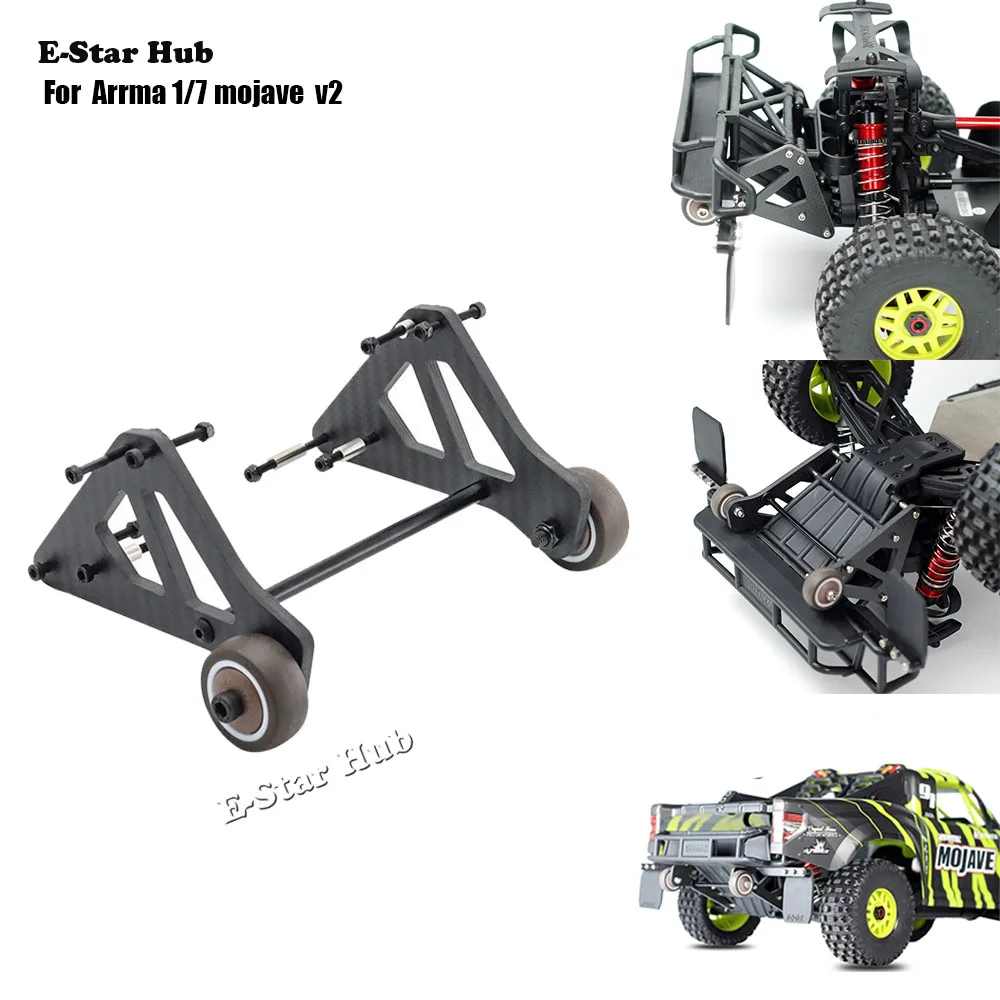 

Подголовное колесное крыло для Arrma 1/7 Mojave V2 Exb из углеродного волокна Wheelie Bar