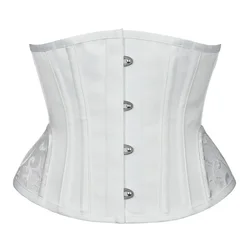 Women's Corset Spiral Steel Bone Underbust Gothic Steampunk Bustier Body Shaper Slimming Waist Belt Plus Size Corselet