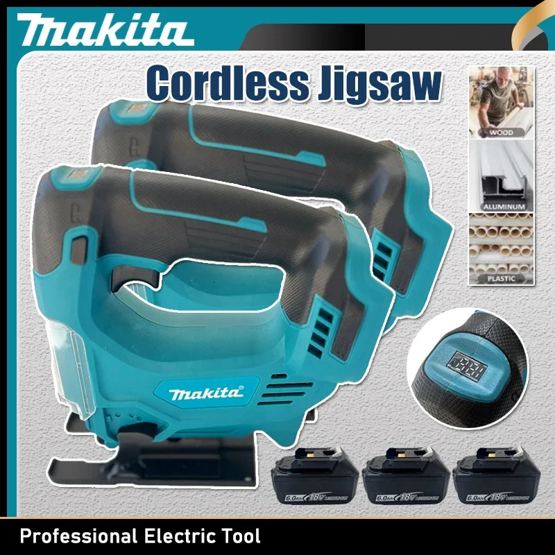 

Makita Portable Cordless Jigsaw Electric Tool Woodworking Multi-Function Design Compatible with 18V Battery