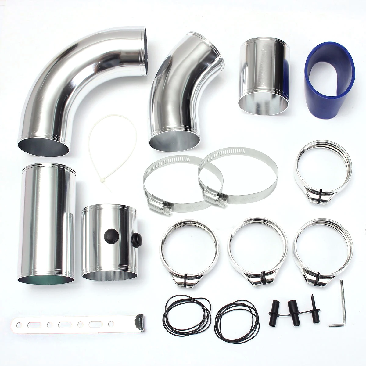 Turbo Kit Air Intake Aluminium Pipe Tube Car Cooling Systems Cold Admission Duct Universal Snorkel Manifold Starter Hose 76mm