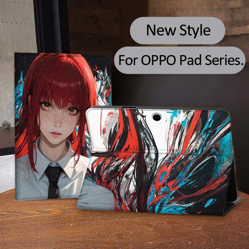 

C-Chainsaws Girl Cool Tablet Case For OPPO Pad 2 3 4 11 SE X Air 2 Neo Pro 12.1 10.36 11 11.4 13.2 Inch