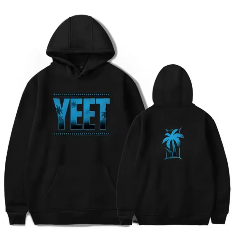 2025 Goth Jey Uso Yeet هوديي الرجال/النساء بلوزات عادية كم طويل ربيع الخريف موضة ميرش الملابس