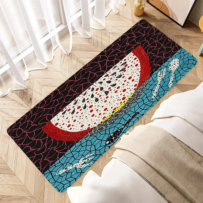 Yayoi Kusama cucina tappetino antiscivolo tappeti per pavimenti del bagno tappeti per balconi tappetino di benvenuto tappeto per camera da letto