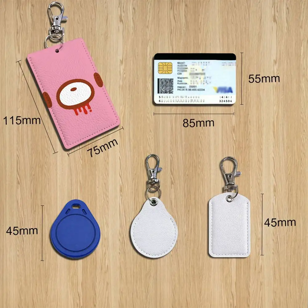 pink cute G-GLOOMY Bear Holder For Bank Business Work Card Holder Student Card Case Bus Card Keychain