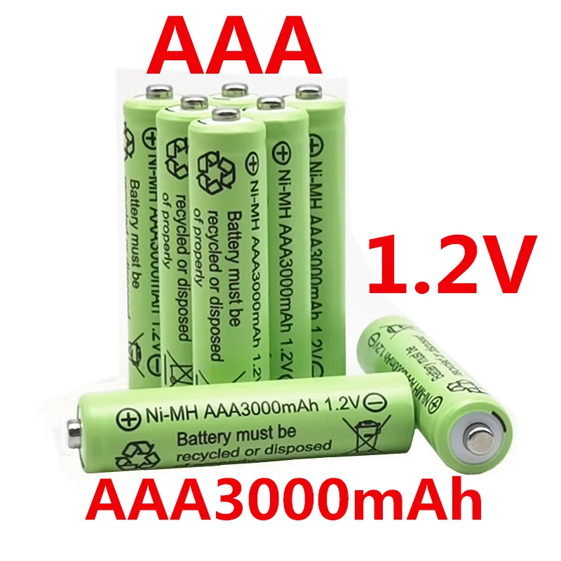 2-24pcs AAA 3000mah 3A 1.2v Battery Ni-mh Rechargeable Batteries For Mp3 Rc Toys Led Flashlight Camping Torch Portable Bateria