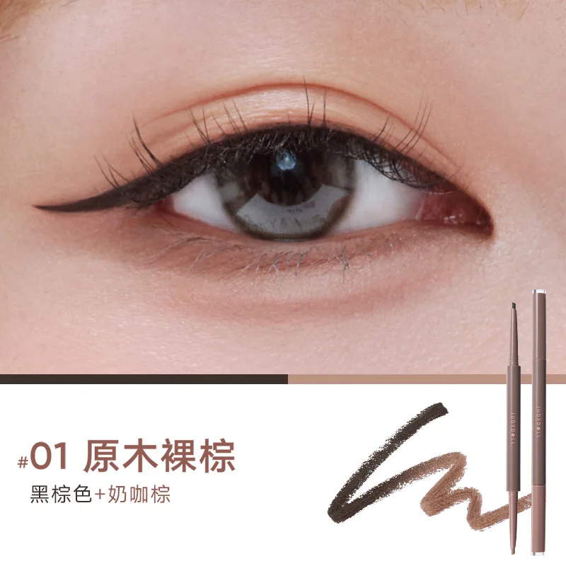 Judydoll Dual Color Gel Eyeliner Pencil Waterproof No Smudge Longlasting Sweatproof Ultra Slim Tip Beginner Eye Aegyosal  Makeup view 5