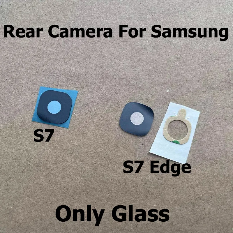 Rear Camera Glass For Samsung Galaxy S7 Edge Back Camera Glass Lens Repair Part With Glue Sticker